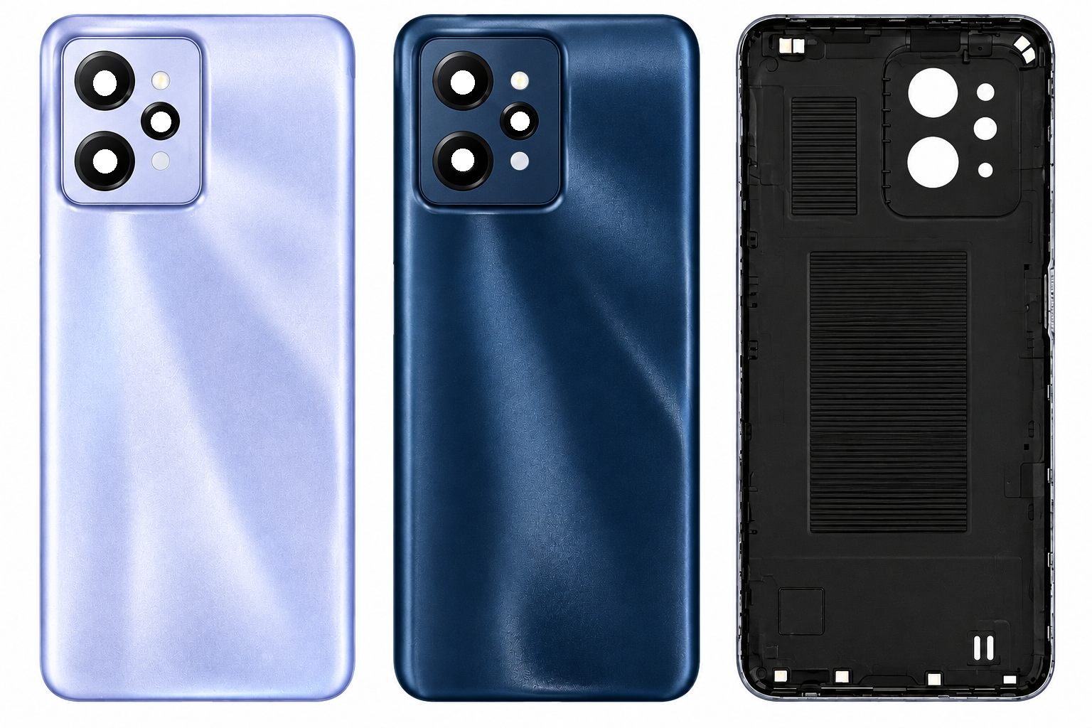 Compatible Replacement for Realme C31 Back Panel – Black & Purple